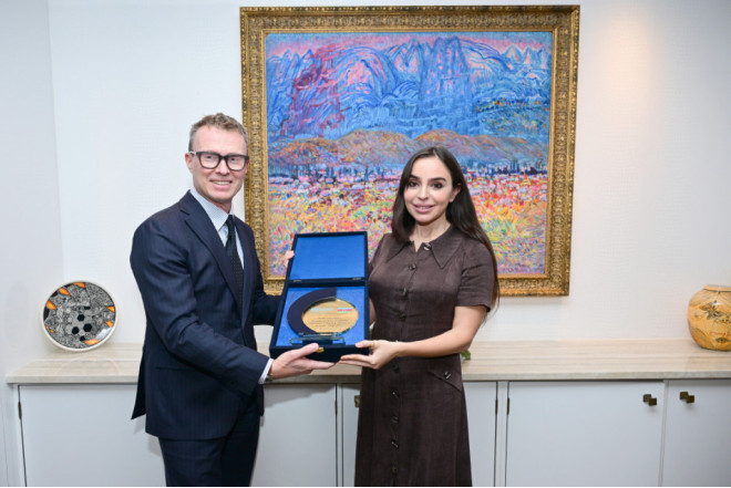 Leyla Əliyeva Robb Butlerlə görüşüb 