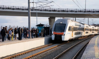 Dərnəgül dəmir yolu dayanacağının tikintisi davam etdirilir - VİDEO