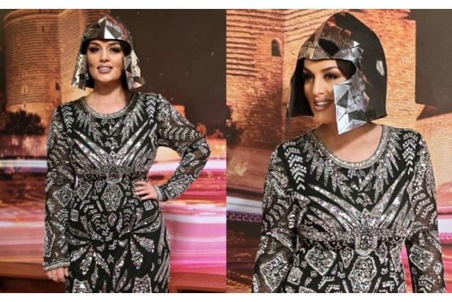 Elza Seyidcahan bu dəfə başına dəbilqə taxtı -FOTO