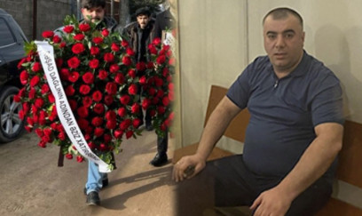 Rəşad Dağlı Kərimin dəfninə əklil göndərdi - FOTO