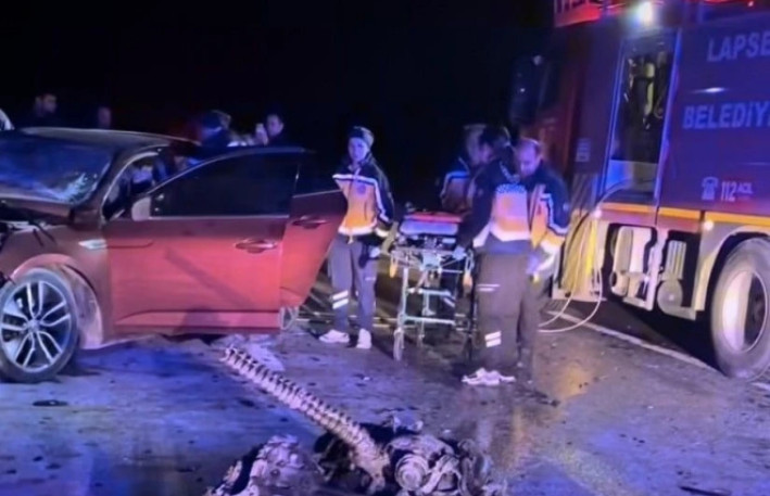 Türkiyədə ağır qəza: 5 ölü, 1 yaralı var - FOTOLAR