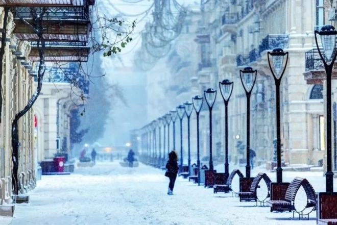 Azərbaycana qış fəsli daxil olub 