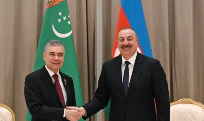Qurbanqulu Berdiməhəmmədov Prezident İlham Əliyevi təbrik edib 