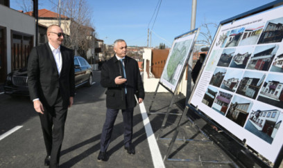 Prezident İlham Əliyev Xankəndinin Kərkicahan qəsəbəsində olub