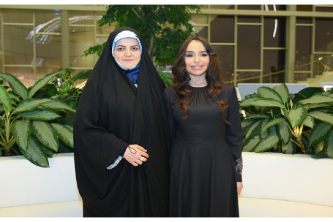 Leyla Əliyeva Zəhra Pezeşkianla görüşüb 
