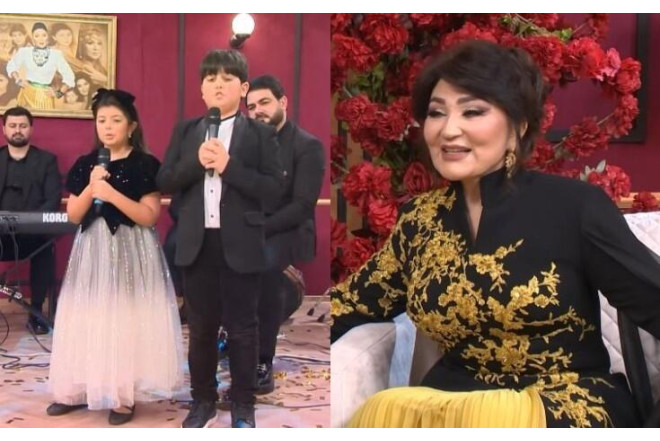 Nəvələrindən Nazpəriyə sürpriz - VİDEO