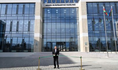 Prezident Xankəndidə açılışda 