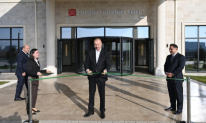 Ağdamda  “Hilton Garden Inn Agdam” hoteli istifadəyə verildi - YENİLƏNİB + FOTOLAR