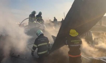 Alatavada yanğın baş verib- VİDEO