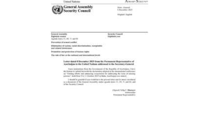 Bakı Bəyannaməsi BMT-nin rəsmi sənədi kimi dərc olundu 