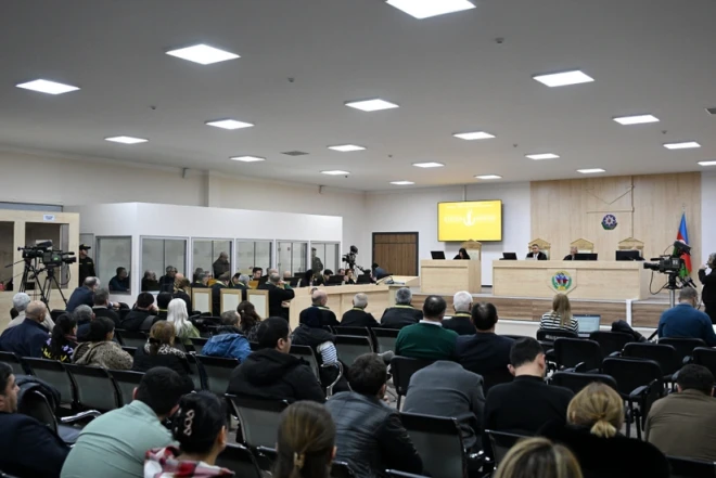 Ermənistan vətəndaşlarının məhkəməsi təqsirləndirilən şəxslərin son söz 