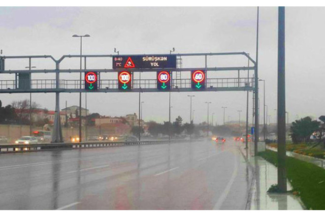 Bu yolda sürət həddi endirildi