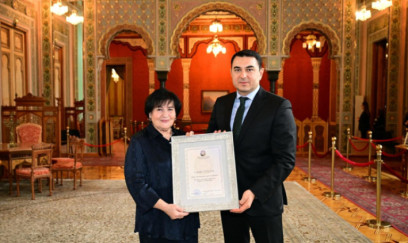 Adil Kərimli akademik Nailə Vəlixanlını ziyarət etdi - FOTOLAR 