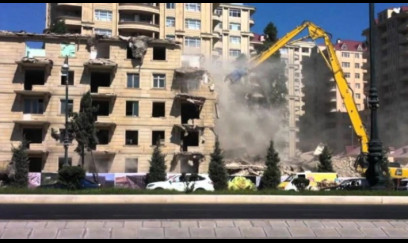 Bakıda qəzalı vəziyyətdə olan, plana düşən binaların sökülməsi BU TARİXDƏ yekunlaşacaq - VİDEO