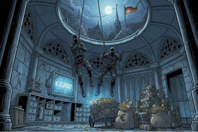 Almaniyada bank anbarından 30 milyon avro oğurlanıb 