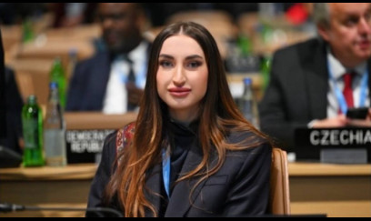 Alena Əliyeva təqdimat mərasimdən paylaşım edib