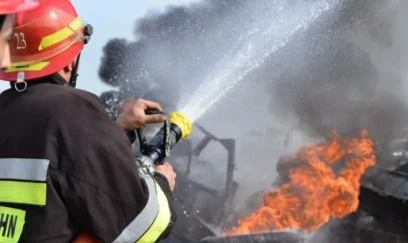 Sumqayıtda  yanğın baş verib 