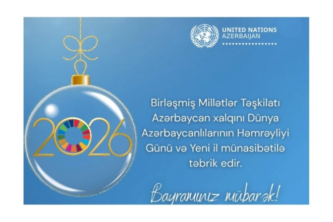 BMT-nin Bakı nümayəndəliyi Azərbaycan xalqını təbrik edib 