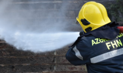 Paytaxtda mağaza yandı 