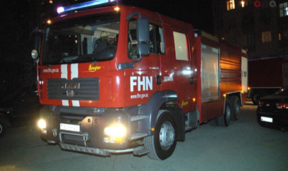 Gecə saatlarında Sumqayıtda daha bir yanğın olub - VİDEO