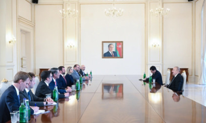 İlham Əliyev ABŞ nümayəndə heyətini qəbul edib 