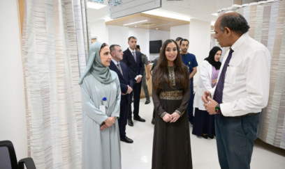 Leyla Əliyeva Maskatda Xərçəngin Kompleks Müalicəsi və Tədqiqatı Mərkəzini ziyarət edib 