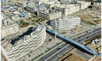 Bakıda unikal piyada körpüsü inşa edilib 