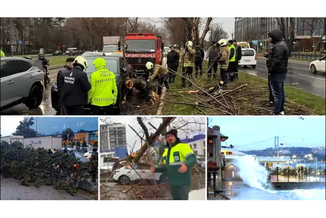 Türkiyədə fırtına səbəbindən ölənlərin sayı beşə çatdı - YENİLƏNİB