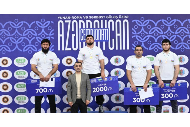 Güləş üzrə Azərbaycan çempionatına yekun vuruldu - QALİBLƏRİN ADLARI - FOTOLAR