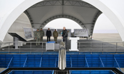 Prezident İlham Əliyev Ağdərə rayonunda Xüsusi Əməliyyat Mərkəzinin təməlini qoyub 