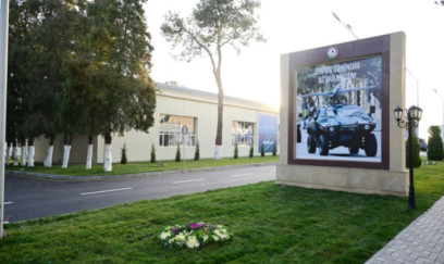 İlham Əliyev açılışda 