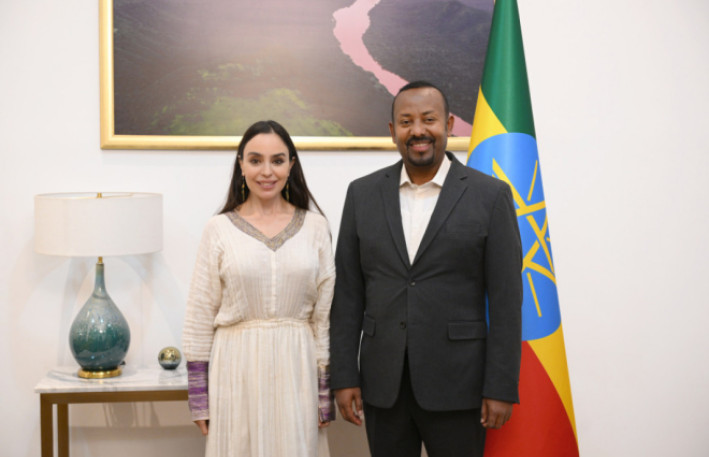 Leyla Əliyeva Efiopiyanın Baş naziri ilə görüşüb 