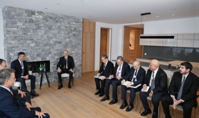 Prezident İlham Əliyev Davosda Braziliyanın “BTG Pactual” şirkətinin sədri ilə görüşüb 