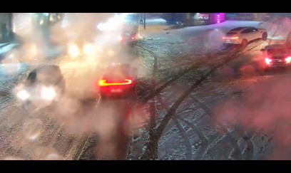 Bakıda qara görə nəqliyyatın hərəkəti çətinləşib 