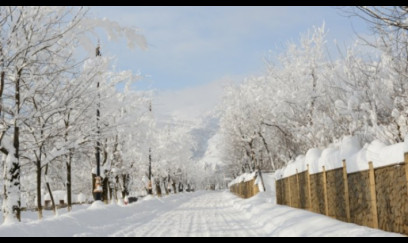 Əsrarəngiz Hadrutda qarın hündürlüyü 80 santimetrə çatdı - FOTOLAR
