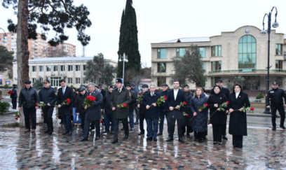 Abşeronda 20 Yanvar faciəsi qurbanları anıldı - FOTOLAR