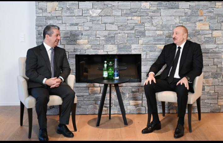 Prezident Davosda onlarla görüşdü - FOTOLAR+ YENİLƏNİR