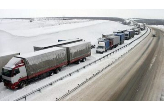 Gürcüstan-Ermənistan yolu bağlandı 