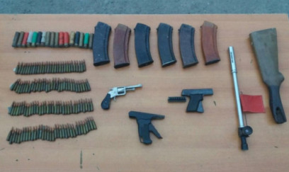 Polis qanunsuz saxlanılan silah-sursat aşkarladı 