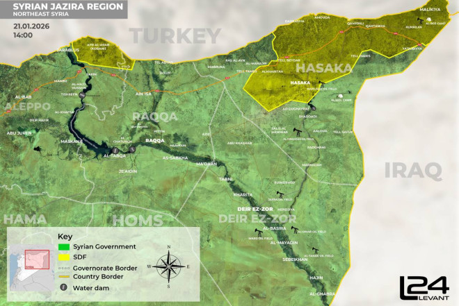 Suriyada nəzarət zonalarının son vəziyyəti açıqlanıb 