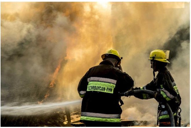 Masazırda evdə yanğın - Bir nəfər öldü