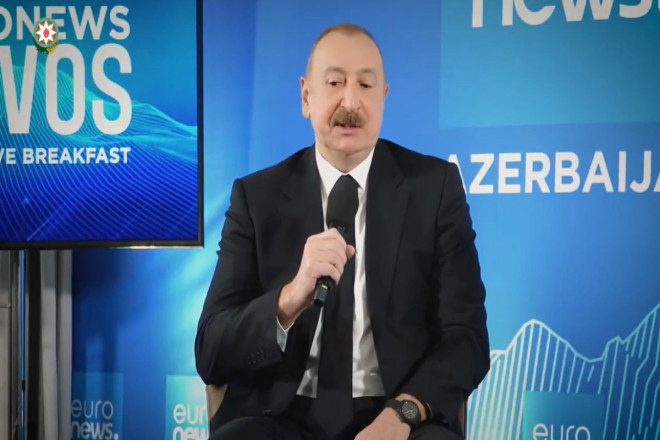 Prezident İlham Əliyev Davos Forumunun illik toplantısında iştirakına dair paylaşım edib 