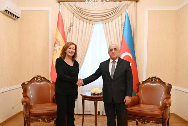 Baş nazir İspaniya Deputatlar Konqresinin sədri ilə görüşüb 