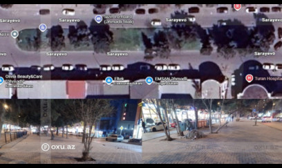 Əhmədlidə tikintiyə icazə verilməyən ərazidə ağaclar kəsildi, yerinə daş döşəndi ( FOTO