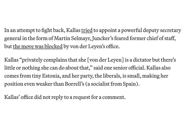 Kaja Kallas von der Leyeni “diktator” adlandırıb 