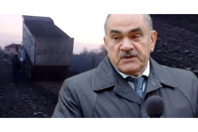 Mərdan Camalzadə baxır, kəndlilər yol çəkir - Zərdabdan görüntülər