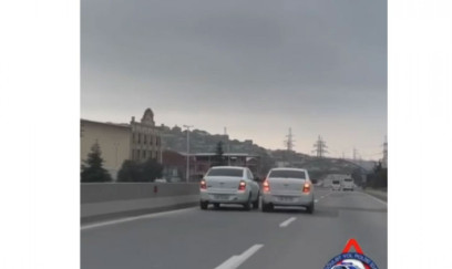 Bakı–Şamaxı yolunda yarış təşkil edən sürücülər saxlanılıb 
