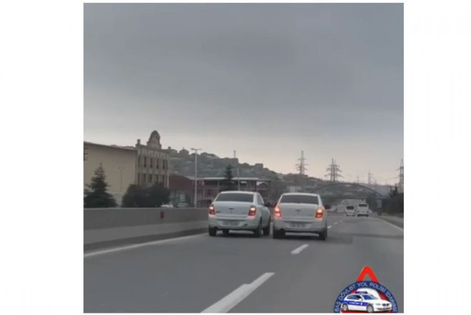 Bakı–Şamaxı yolunda yarış təşkil edən sürücülər saxlanılıb 