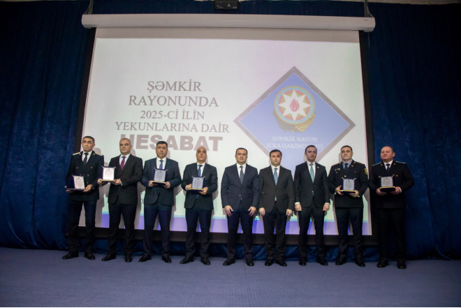 Şəmkirdə 2025-ci ildə görülmüş işlərin hesabatı verilib 