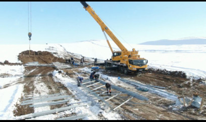 “Zəngəzur” elektrik ötürmə xəttinin çəkilməsinə başlanılıb- FOTO/VİDEO